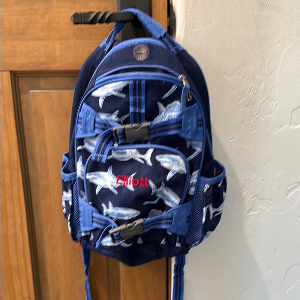Pottery Barn Kids Blue Shark Backpack